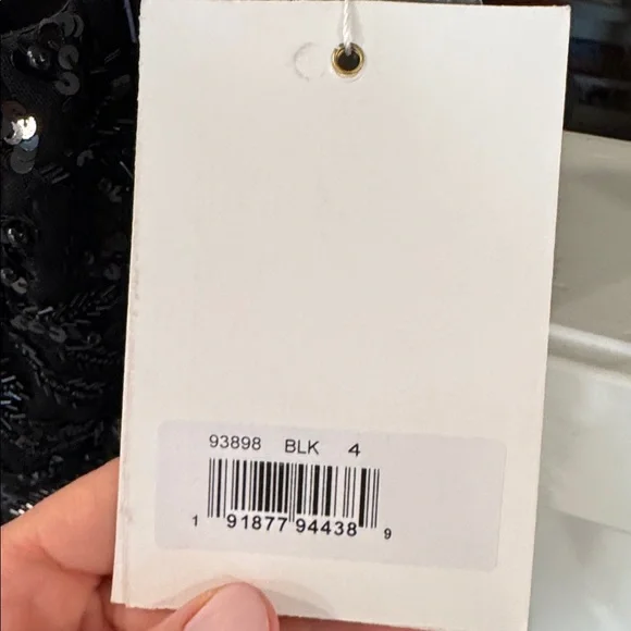 MAC DUGGAL Black Strapless Embellished A Line Dress - Picture 6 of 8